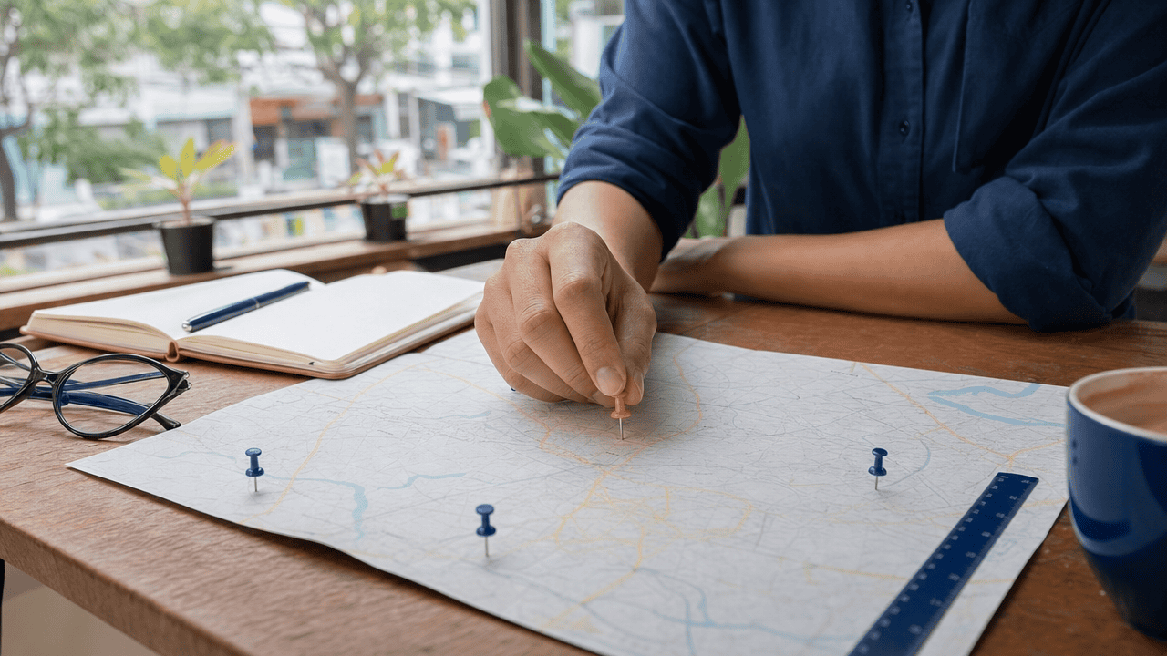 เจ้าของธุรกิจปักหมุดตำแหน่งร้านลงบนแผนที่ — Local SEO Google My Business