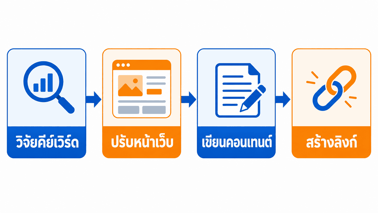ขั้นตอนการทำงานของบริการรับทำ seo thailand แบบเป็นระบบ