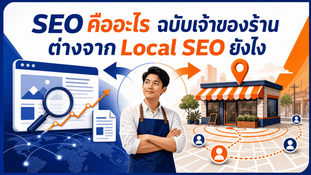 เจ้าของร้านกำลังเรียนรู้ว่า seo คืออะไร ผ่านมือถือหน้าร้าน
