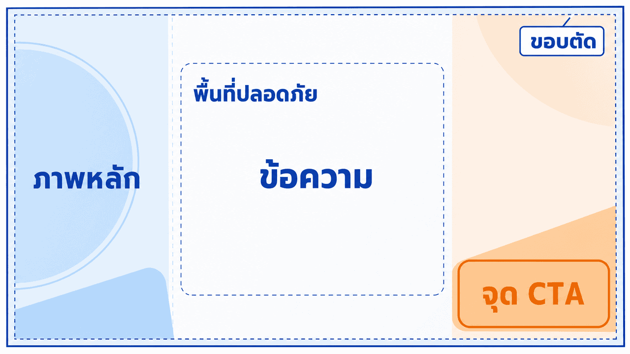 ขนาดรูป Facebook 2026 ครบทุกตำแหน่ง อัปเดตล่าสุด ไม่เบลอ 3 ผังพื้นที่ปลอดภัยสำหรับขนาดปกเพจ facebook ที่ต้องเว้นจากปุ่ม CTA