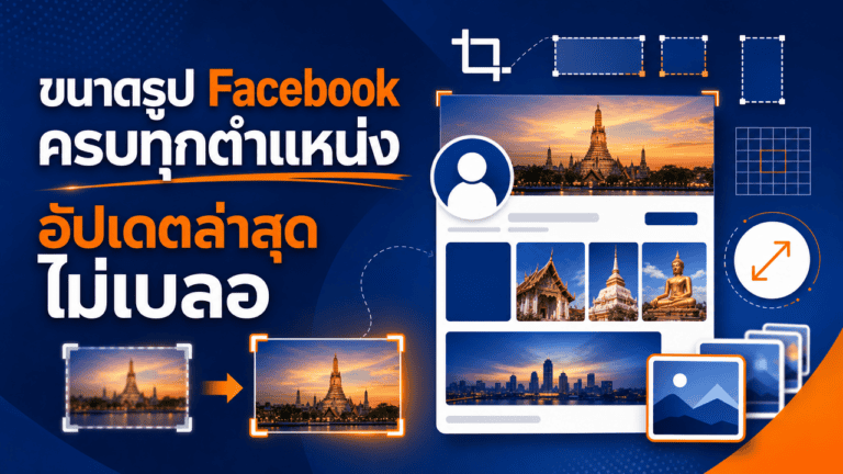 ขนาดรูป Facebook 2026 ครบทุกตำแหน่ง อัปเดตล่าสุด ไม่เบลอ 2 เจ้าของร้านถ่ายภาพหน้าร้านด้วยมือถือเพื่อเตรียมปรับขนาดรูป facebook