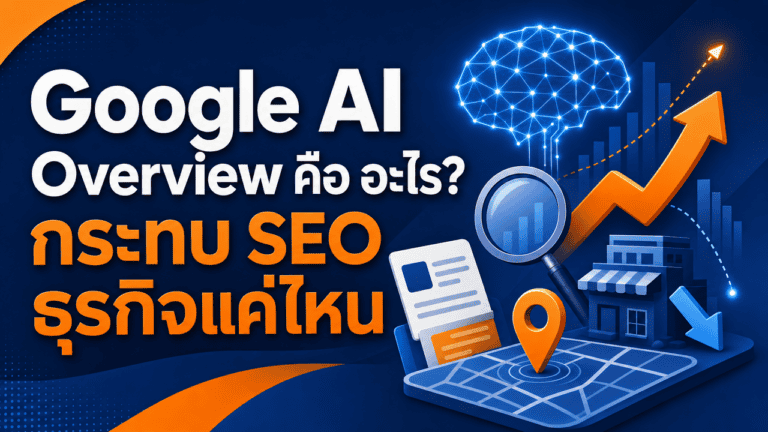 เจ้าของธุรกิจไทยกำลังศึกษาว่า google ai overview คือ อะไร ผ่านมือถือหน้าร้าน